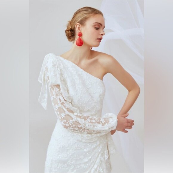 Keepsake Retrospect Midi Dress Ivory - Picture 4 of 7